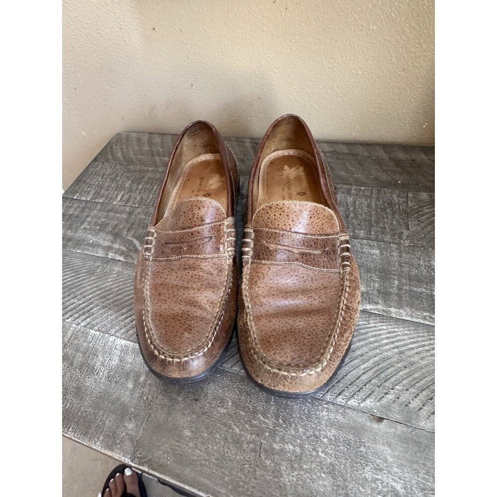 Martin Dingman Bill Brown Water Buffalo Leather Penny Loafer, Men Size 11 M - Picture 4 of 6